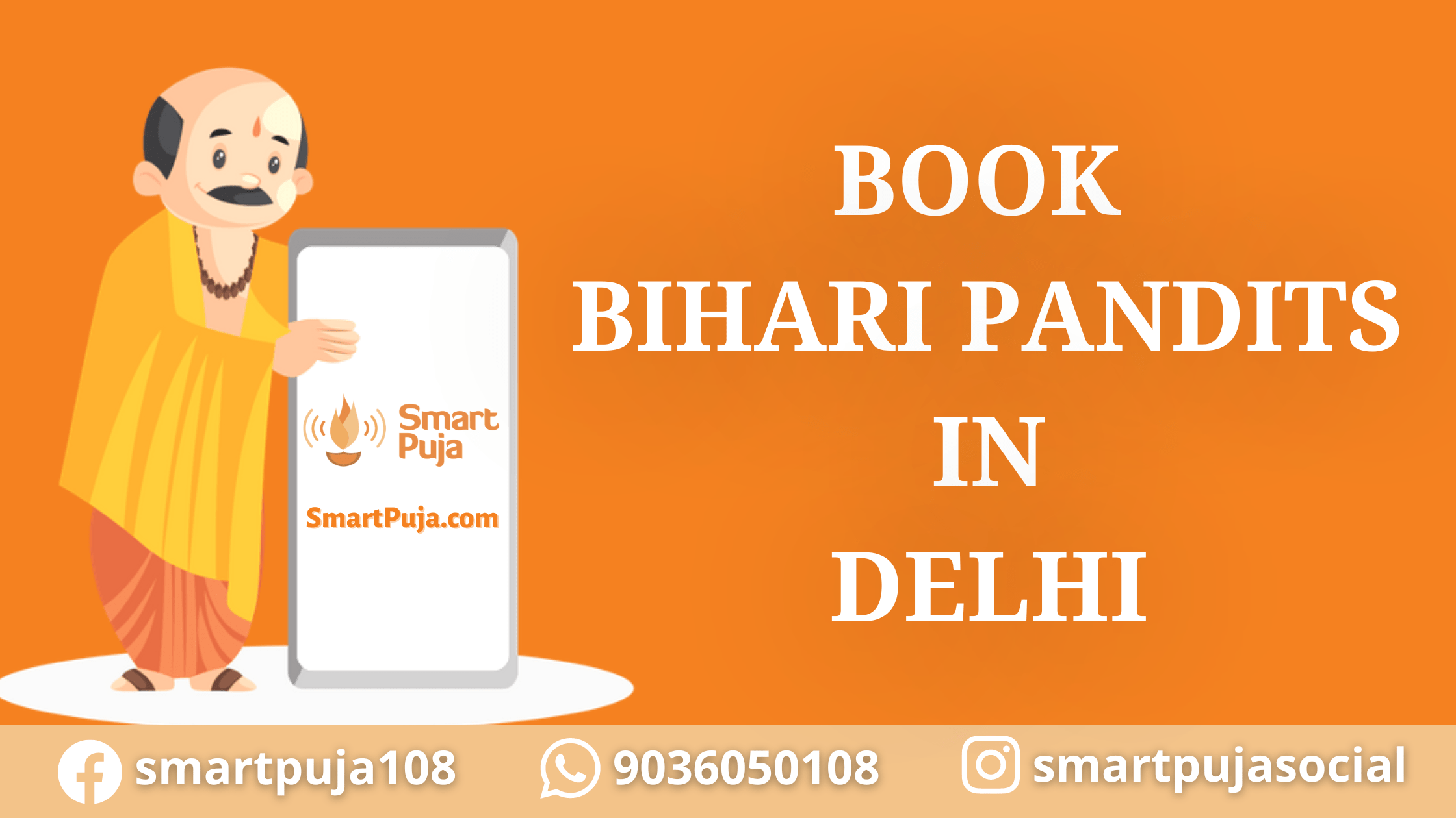 book bihari pandits in delhi