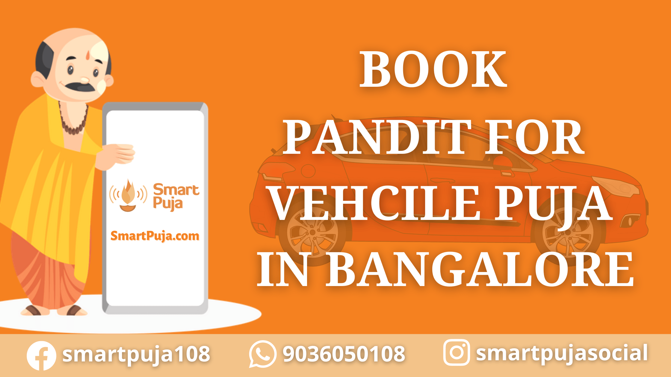 Book Pandit For Vehicle Puja In Bangalore @smartpuja.com