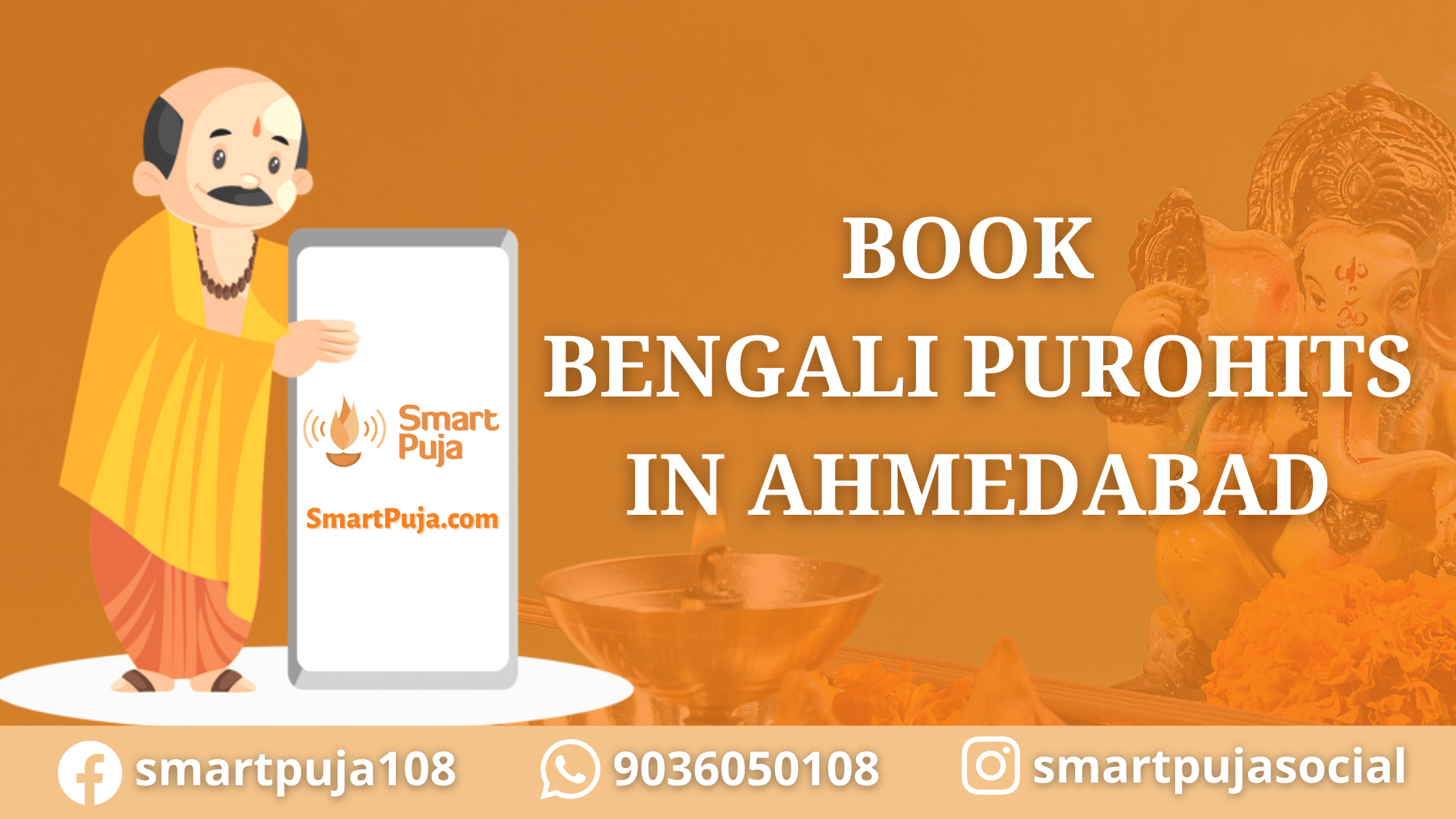 Book Bengali Purohits in Ahmedabad @smartpuja.com