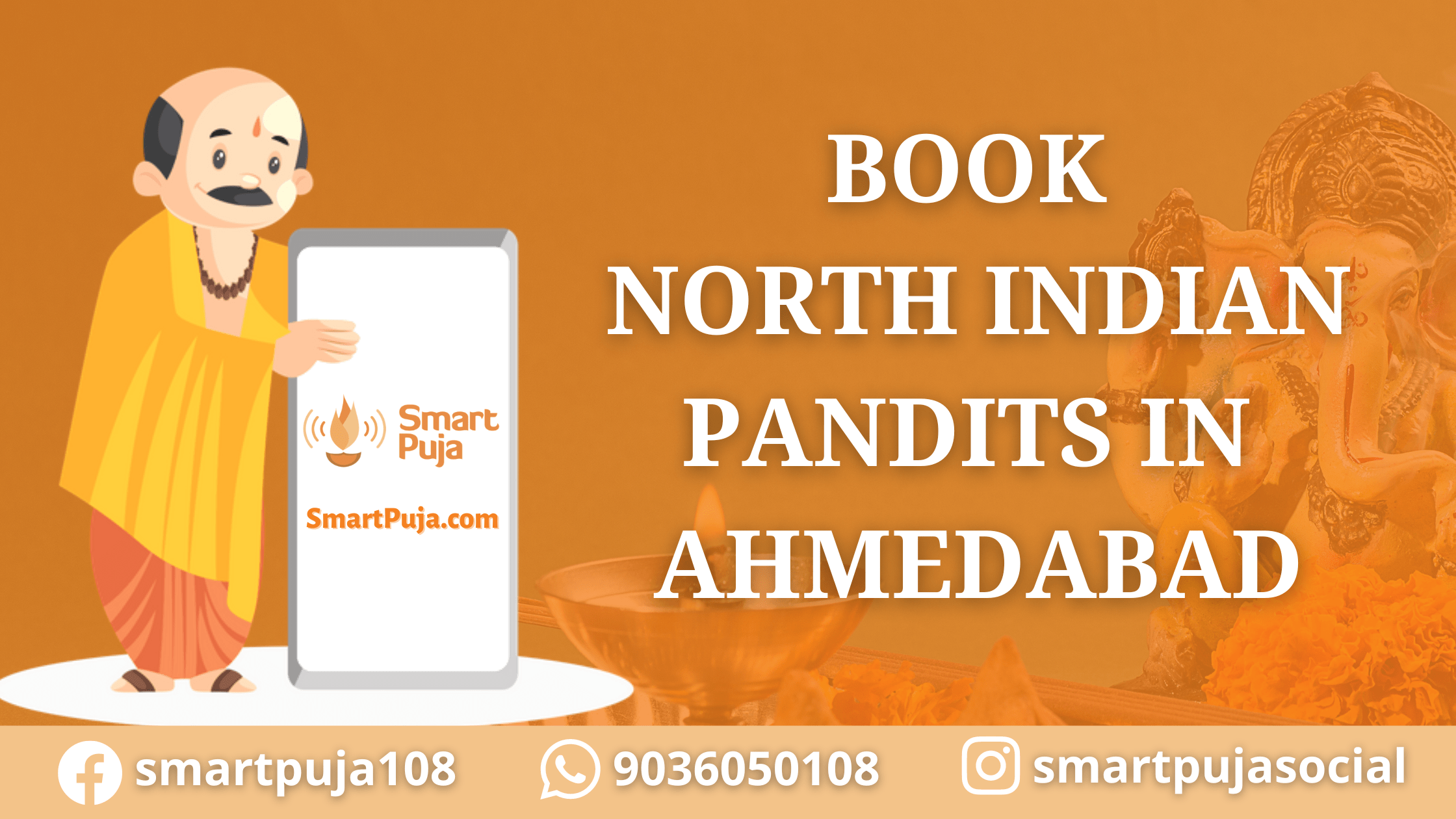 Book North Indian Pandits in Ahmedabad @smartpuja