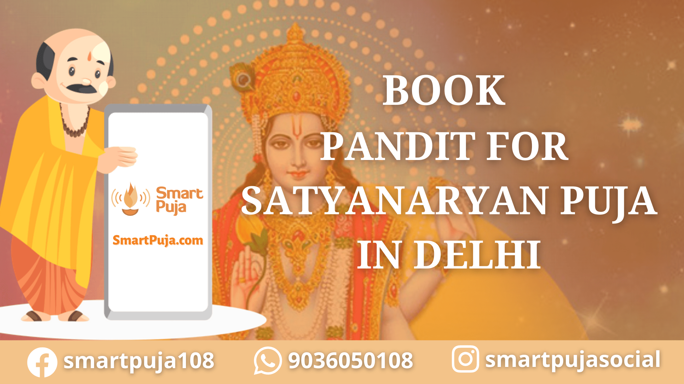 Book Pandit For Satyanarayan Puja in Delhi @SmartPuja