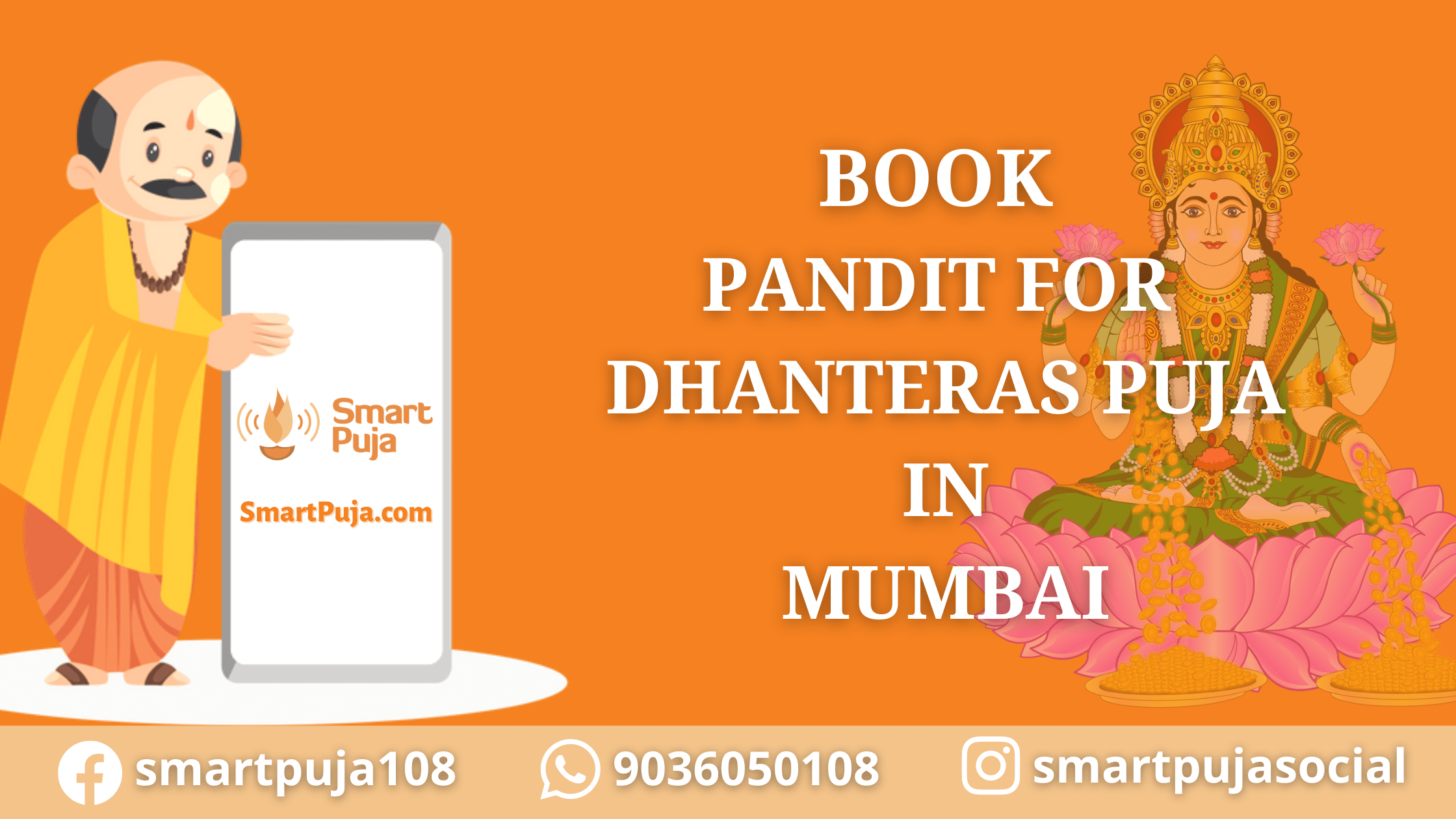 Book Pandit for Dhanteras Puja in Mumbai @SmartPuja