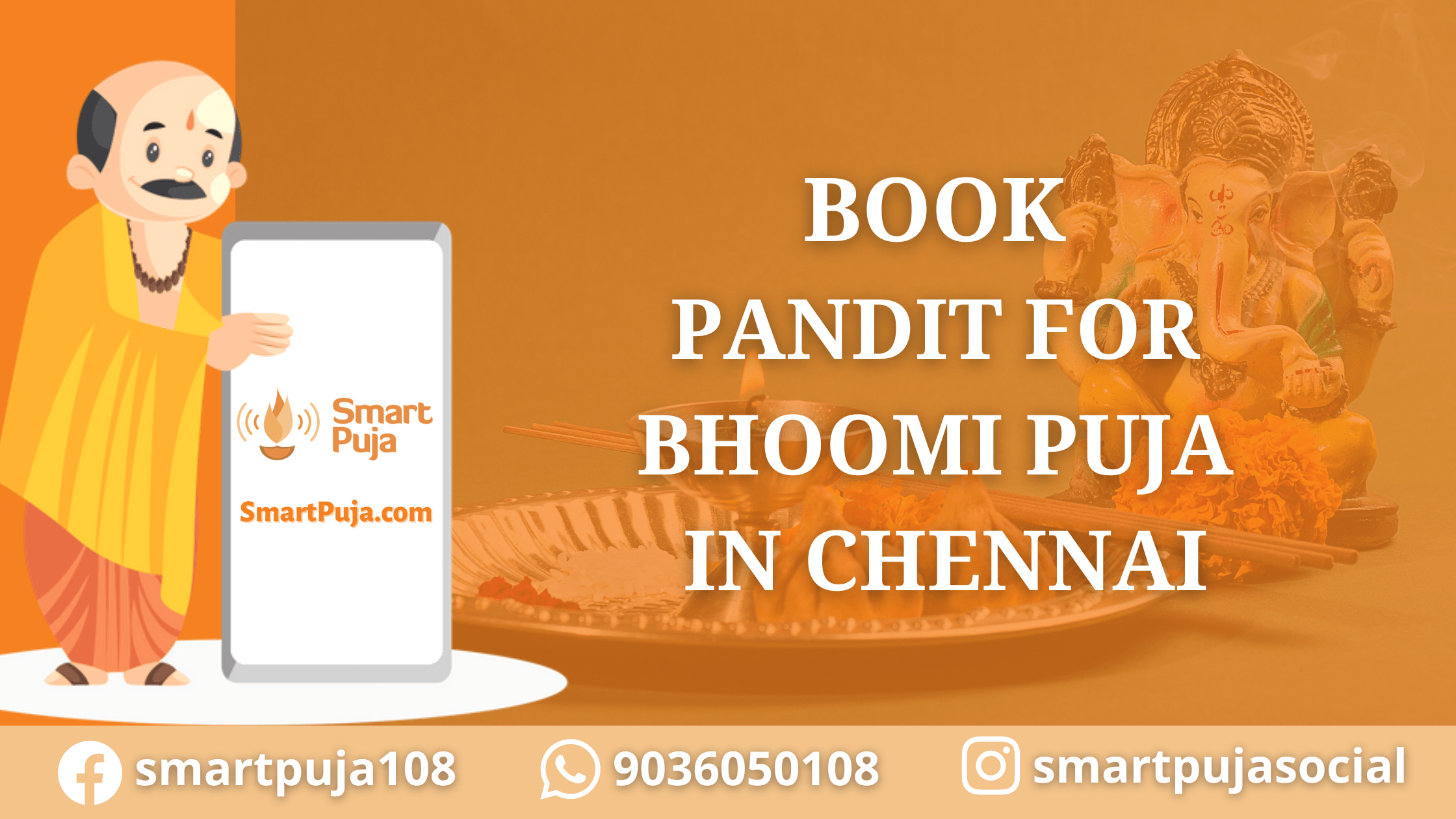 Book Pandit for Bhoomi Puja in Chennai @SmartPuja