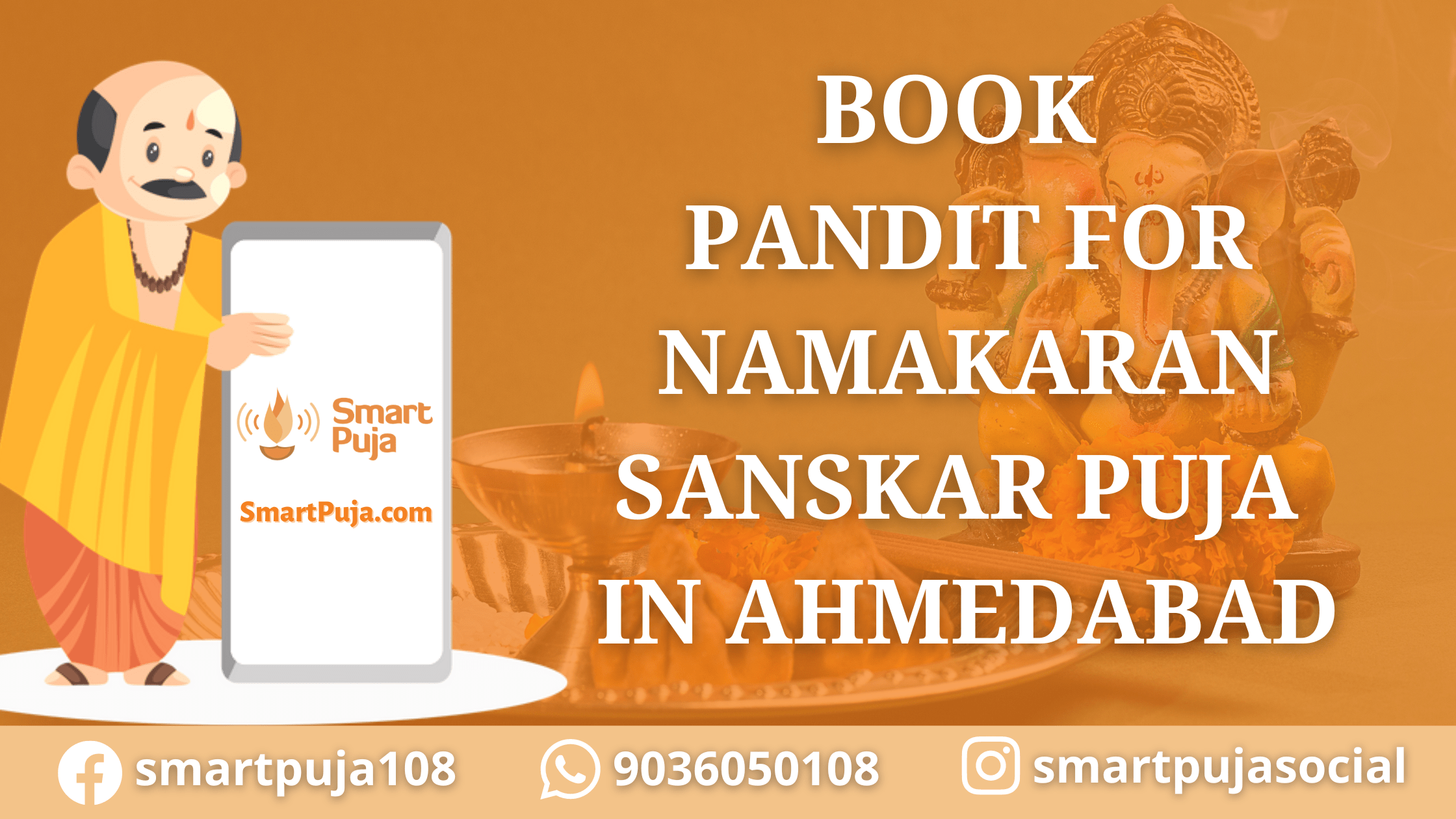 Book Pandit for Namakaran Sanskar Puja in Ahmedabad @SmartPuja