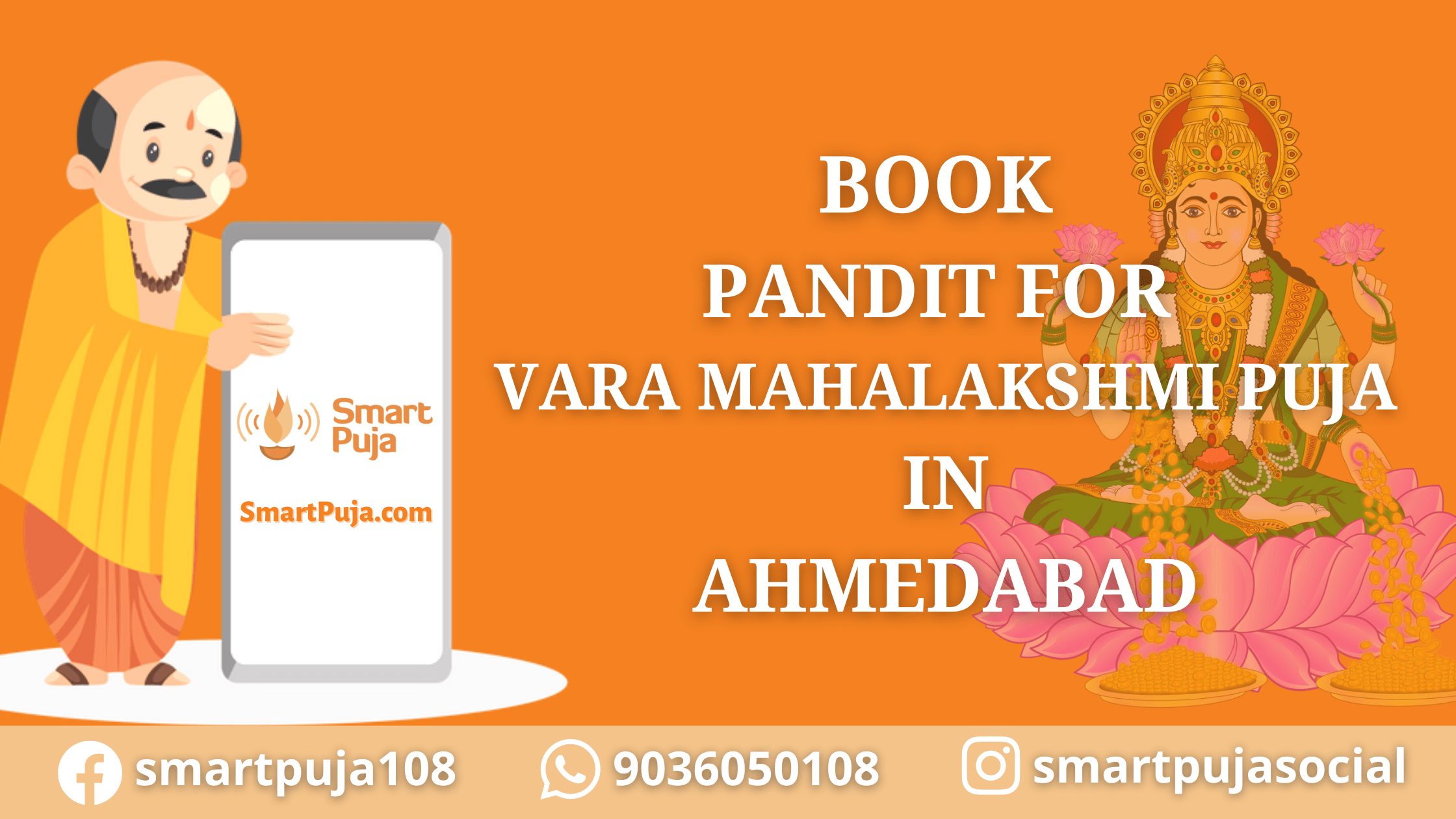 Book Pandit for Vara MahaLakshmi Puja in Ahmedabad @SmartPuja