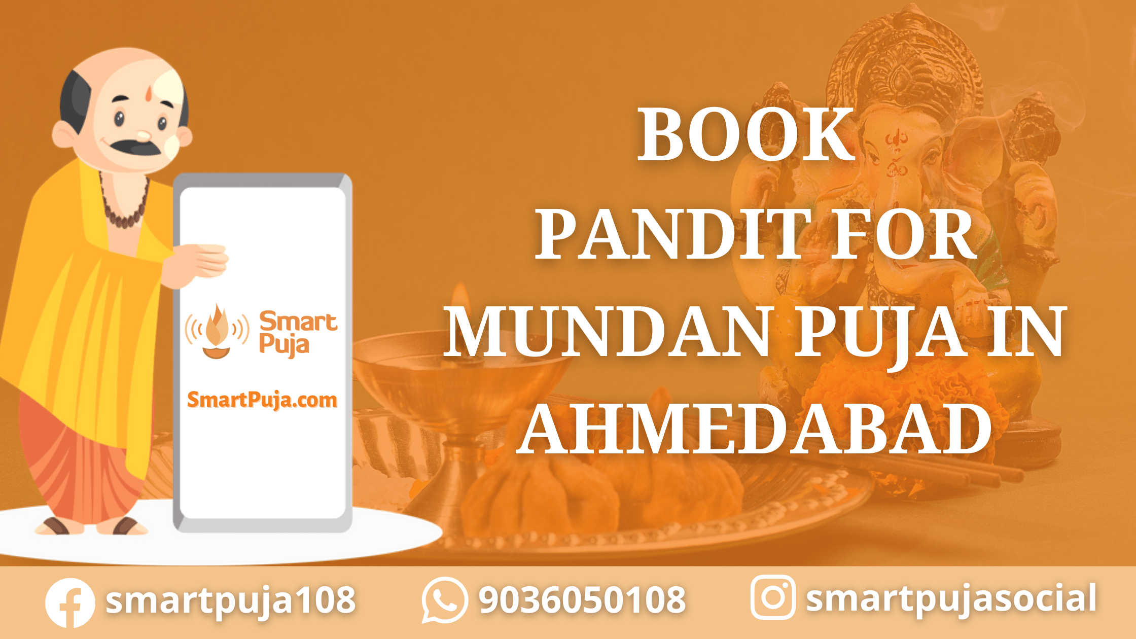 Book Pandit for Mundan Puja in Ahmedabad @SmartPuja