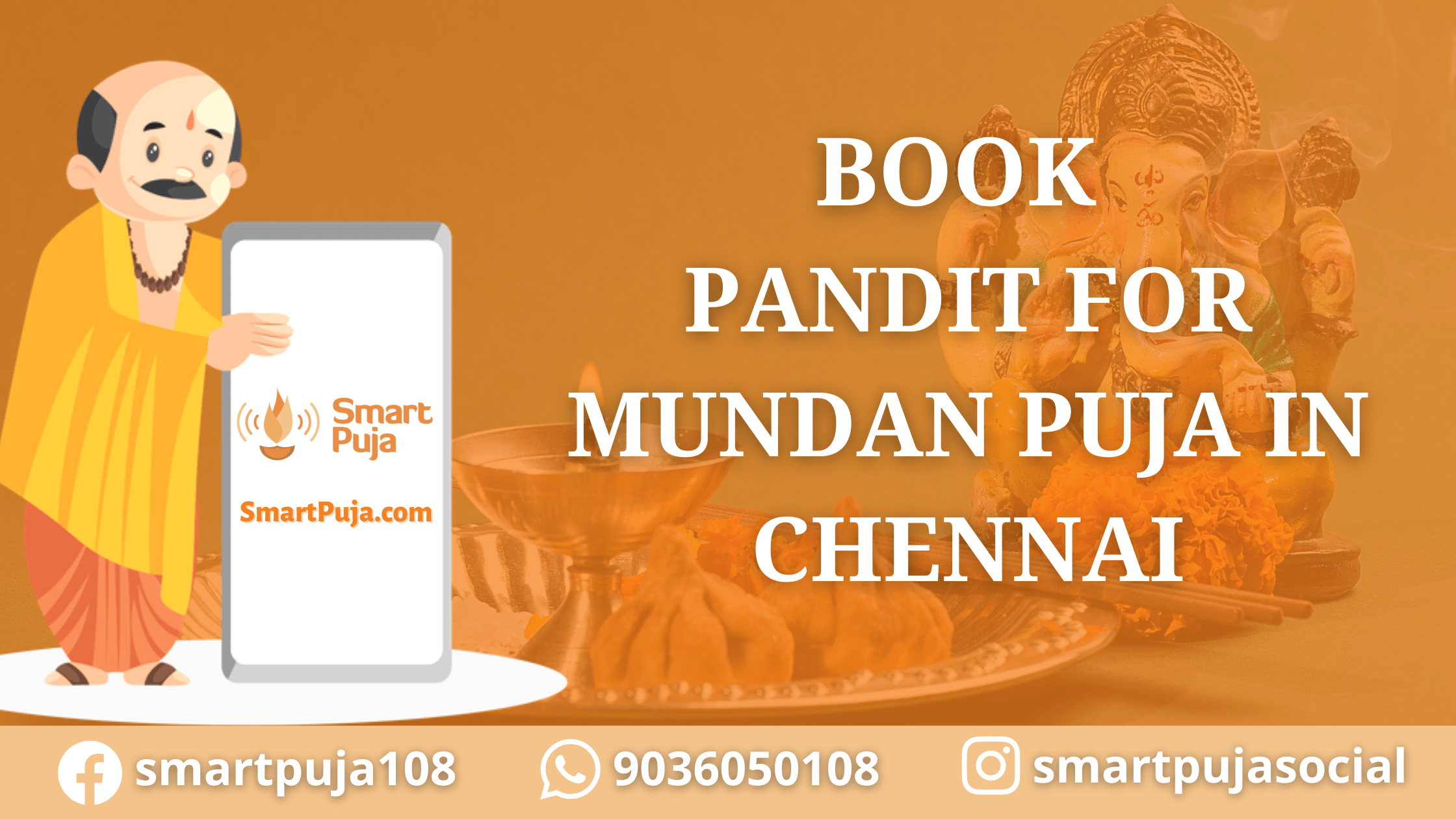 Book Pandit for Mundan Puja in Chennai @SmartPuja