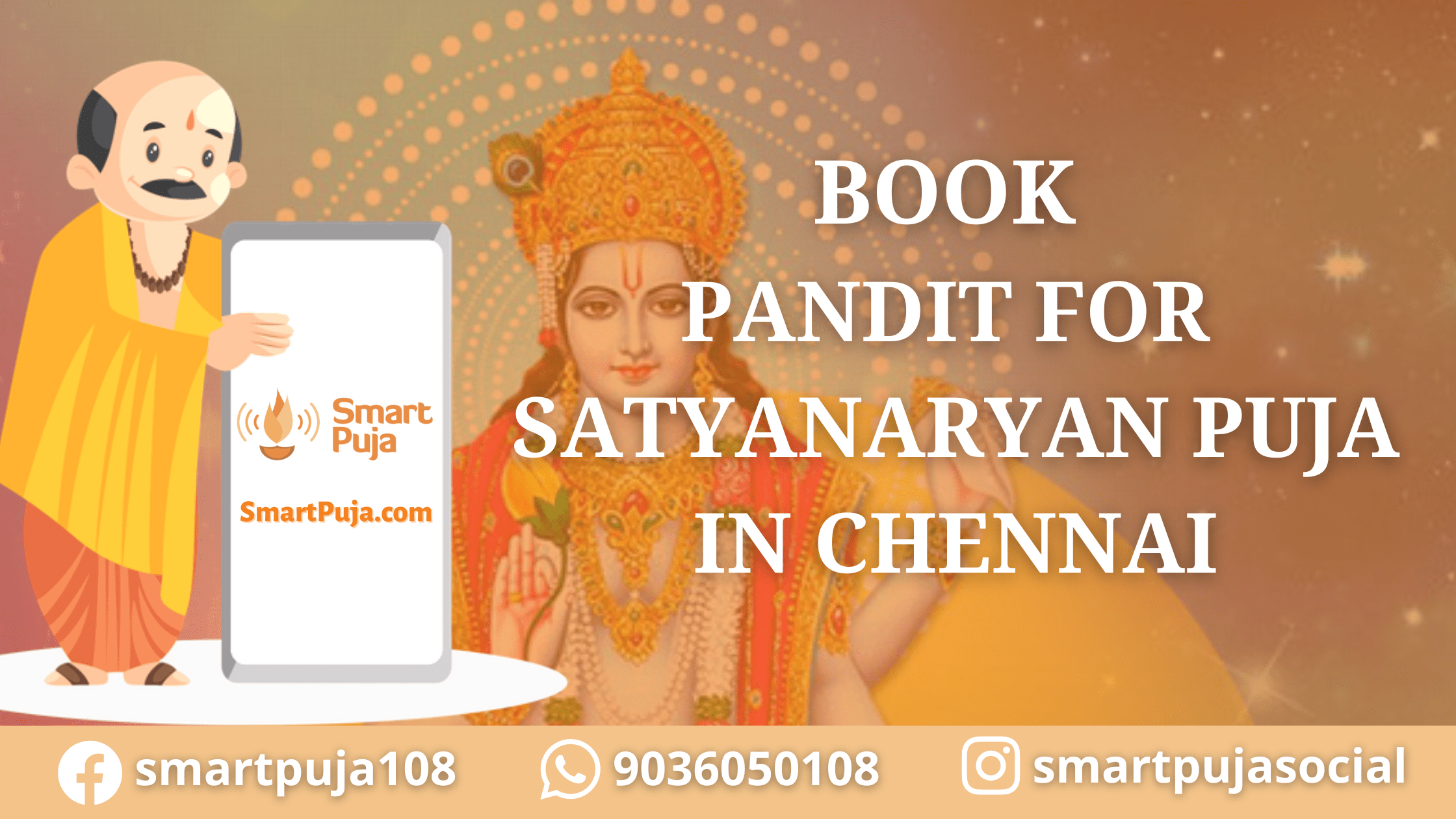 Book Pandit For Satyanarayan Puja in Chennai @SmartPuja