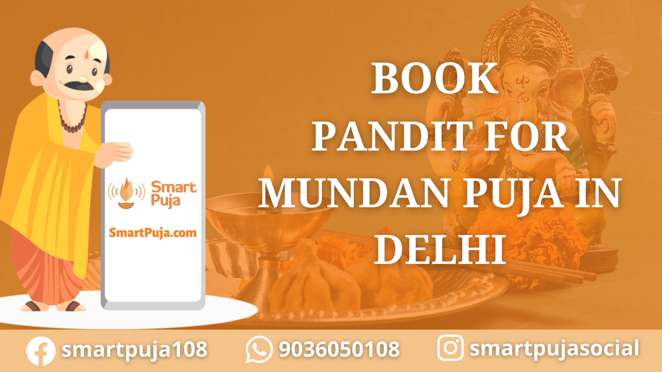 Book Pandit for Mundan Puja in Delhi @SmartPuja