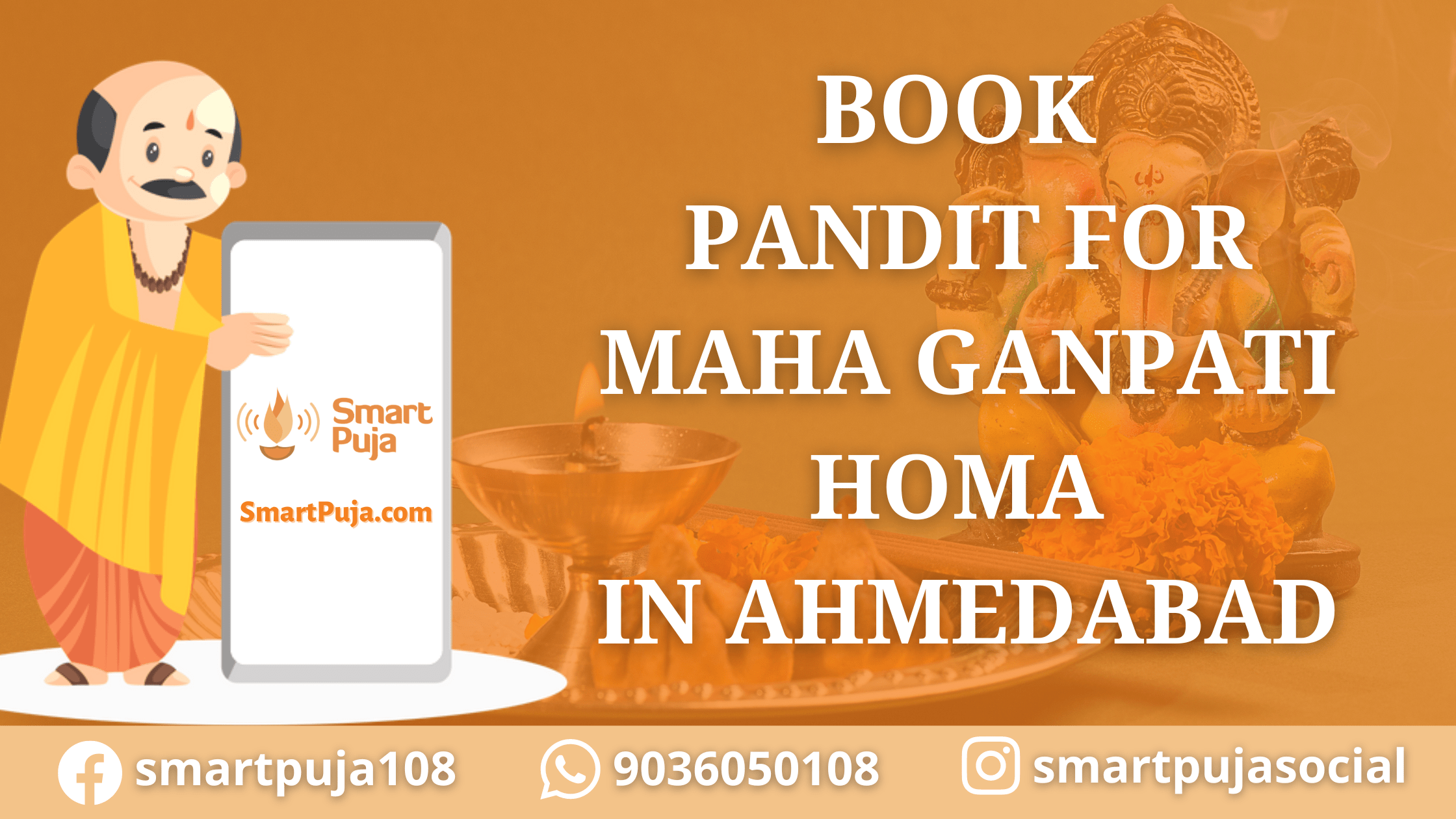 Book Pandit for Ganapati Homa in Ahmedabad @SmartPuja