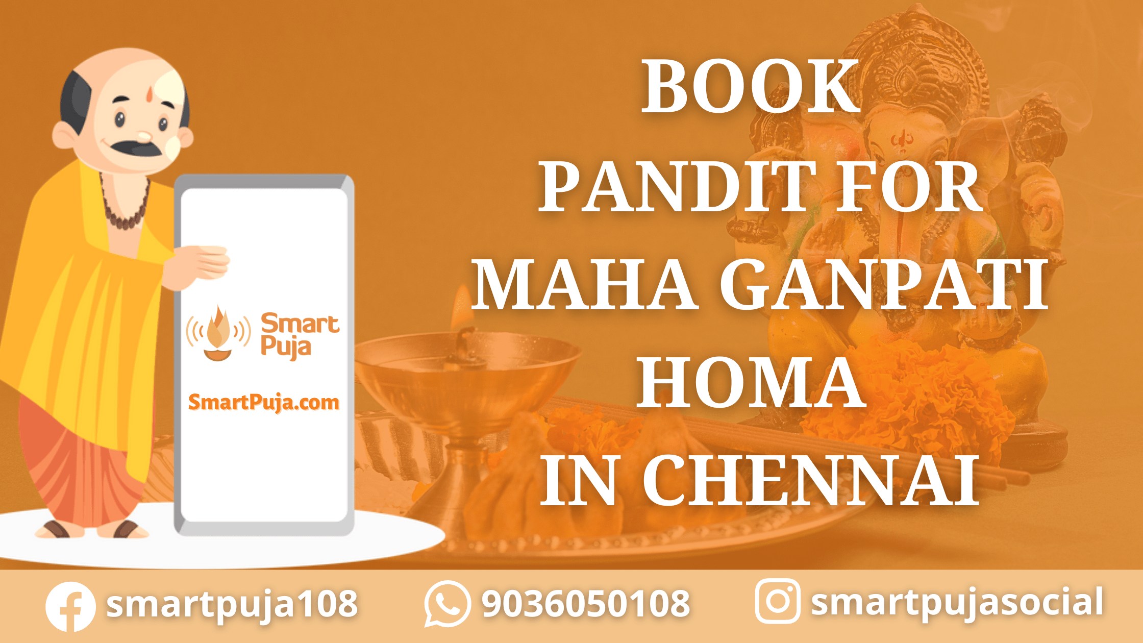 Book Pandit for Ganapati Homa in Kolkata @SmartPuja