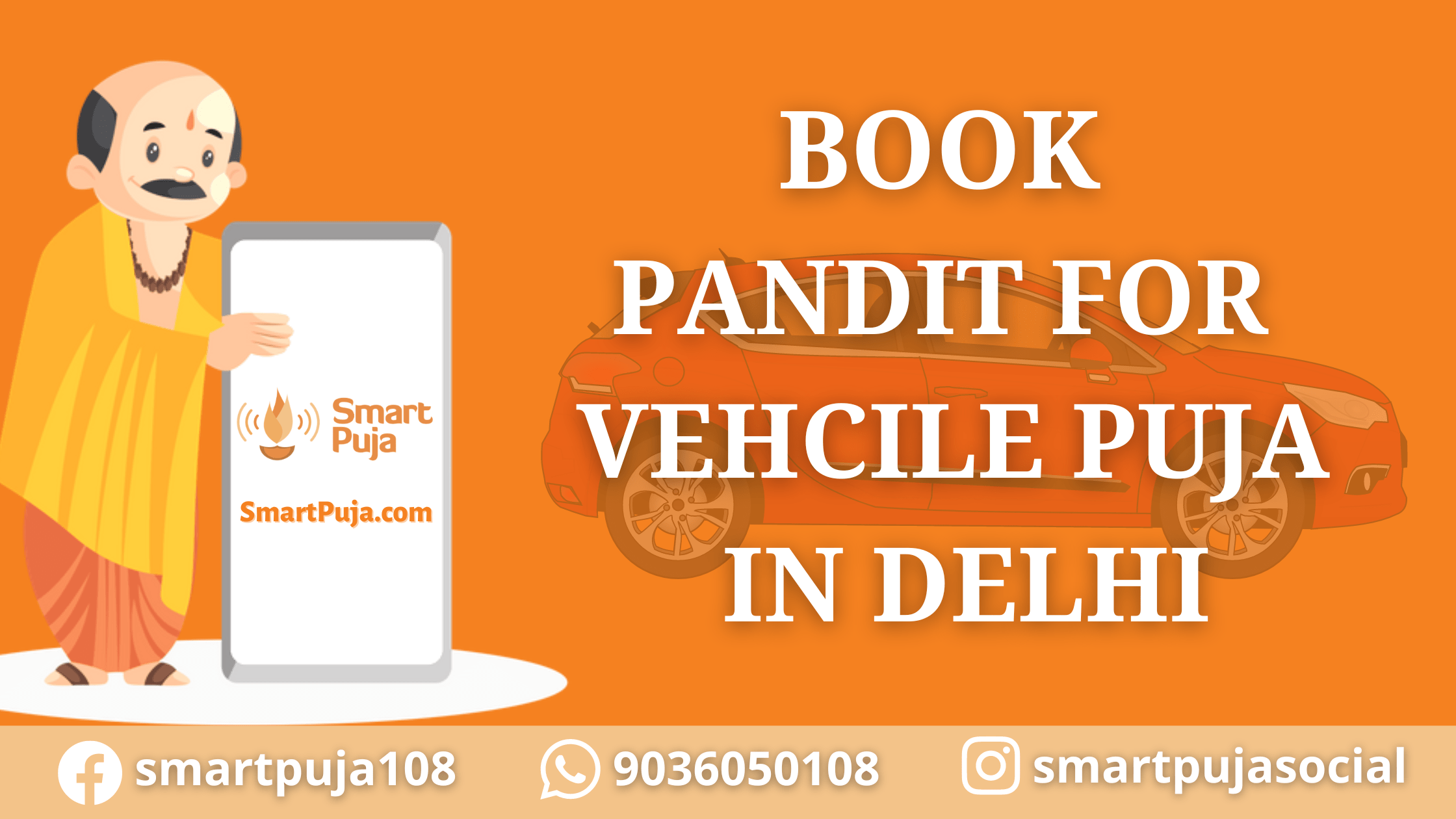 Book Pandit For Vehicle Puja in Delhi @SmartPuja