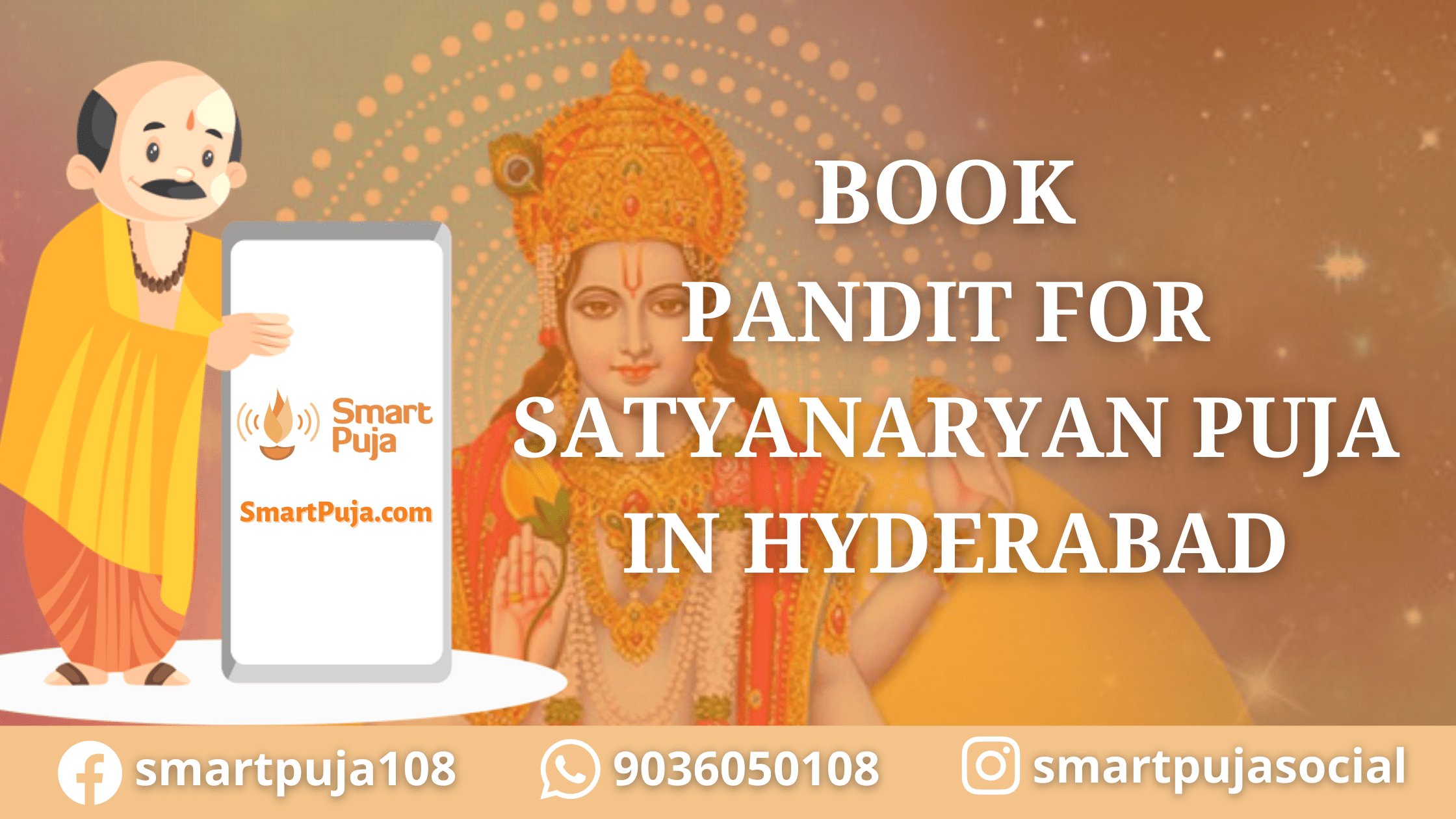 Book Pandit For Satyanarayan Puja in Hyderabad @SmartPuja