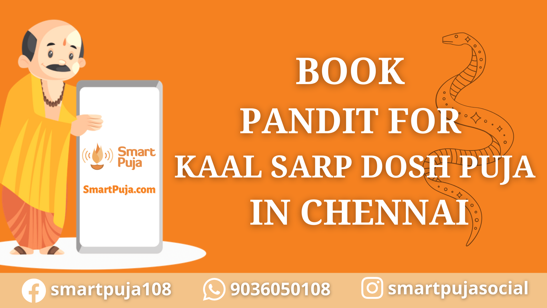 Book Pandit for Kaal Sarp Dosh Puja in Chennai @SmartPuja