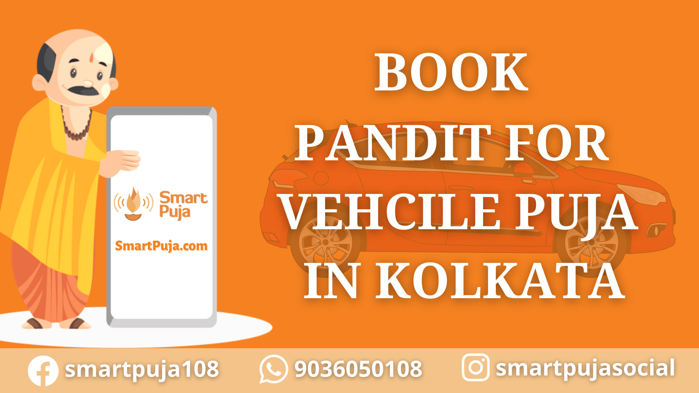 Book Pandit For Vehicle Puja in Kolkata @SmartPuja