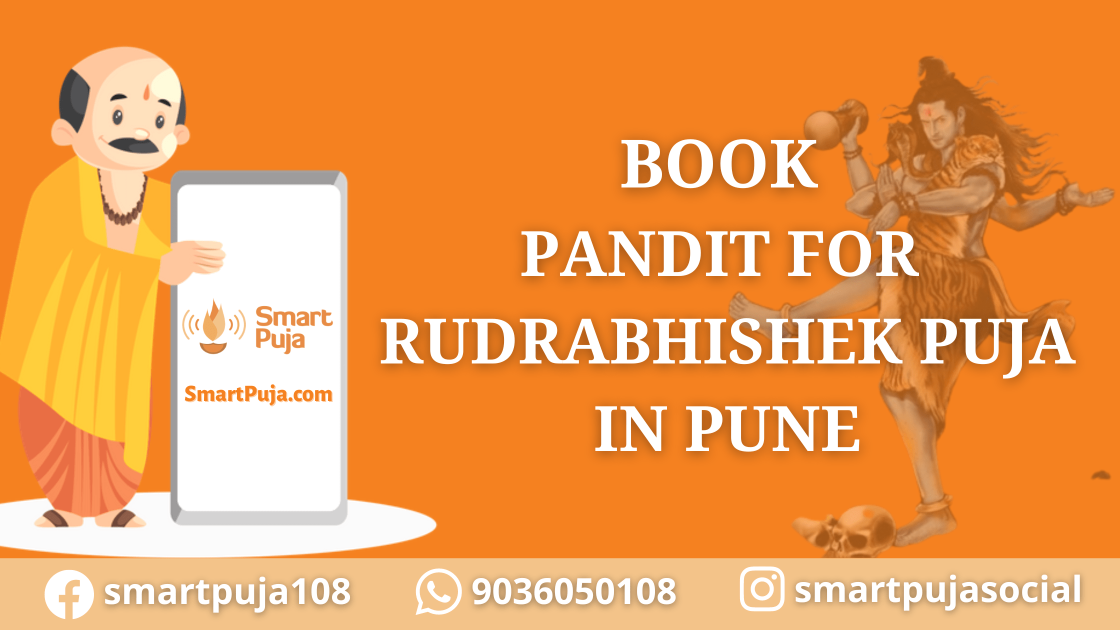 Book Pandit for Rudrabhishek Puja in Pune @SmartPuja