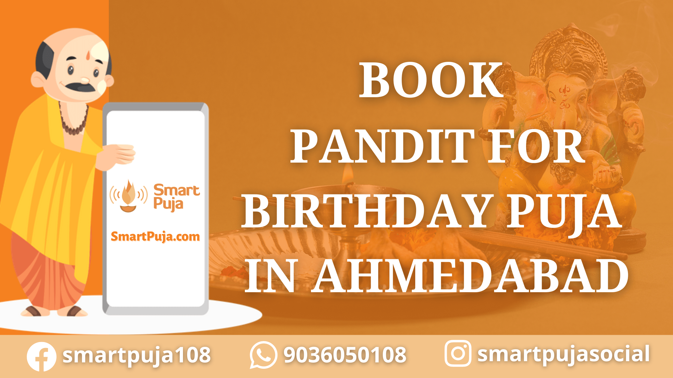 Book Pandit for Birthday Puja in Ahmedabad @SmartPuja