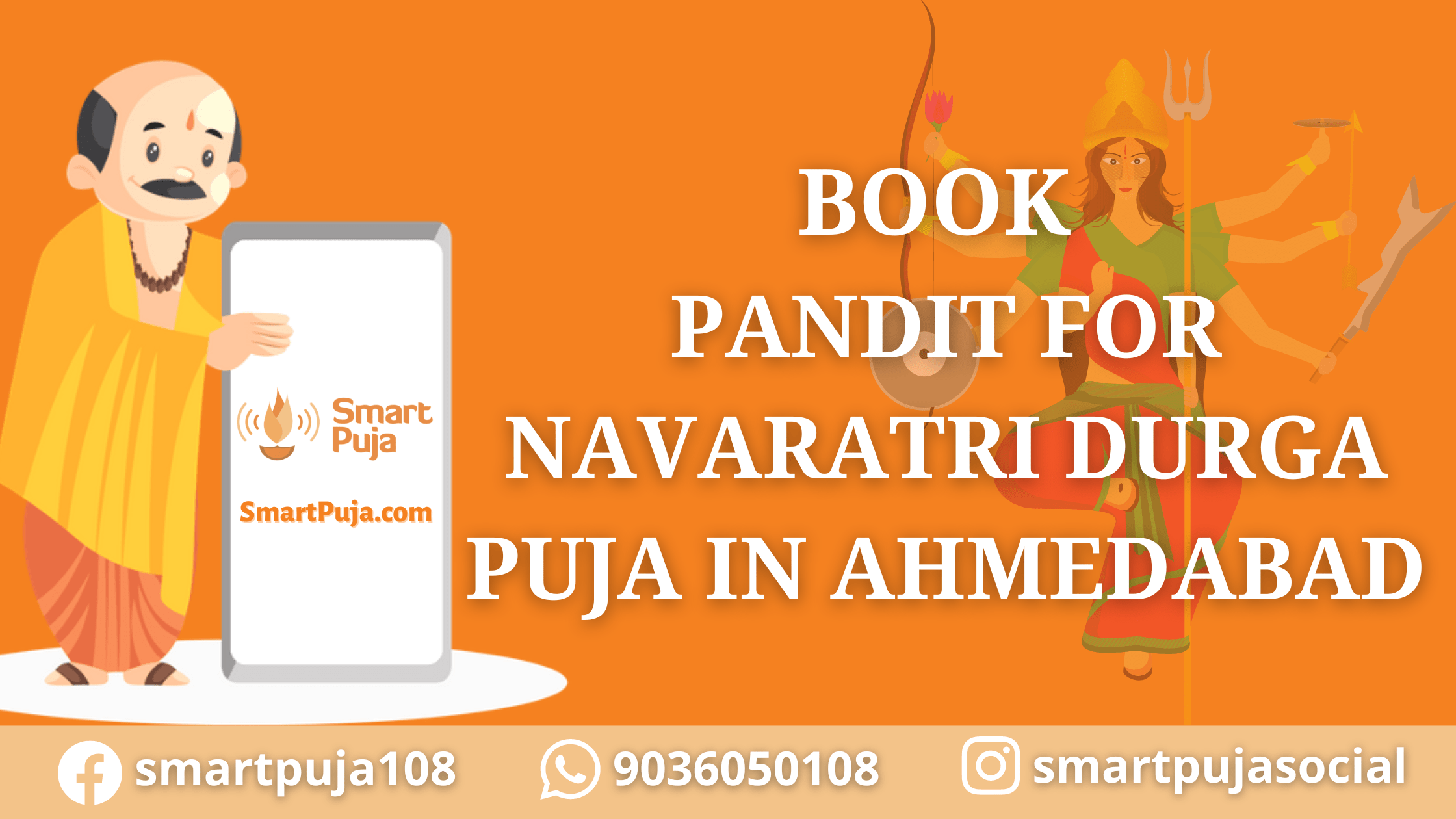 Book Pandit for Navaratri Durga Puja in Ahmedabad @SmartPuja