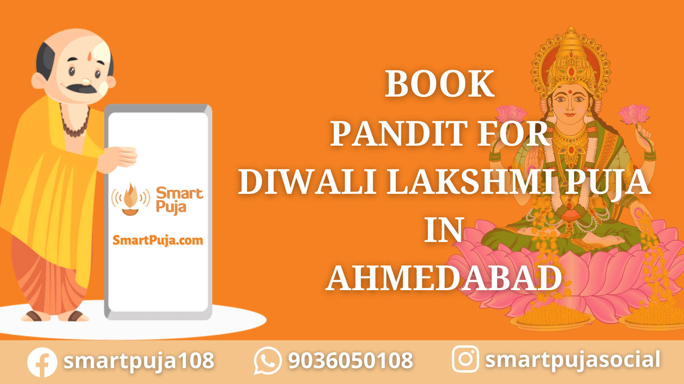 Book Pandit for Diwali Lakshmi Puja in Ahmedabad @SmartPuja