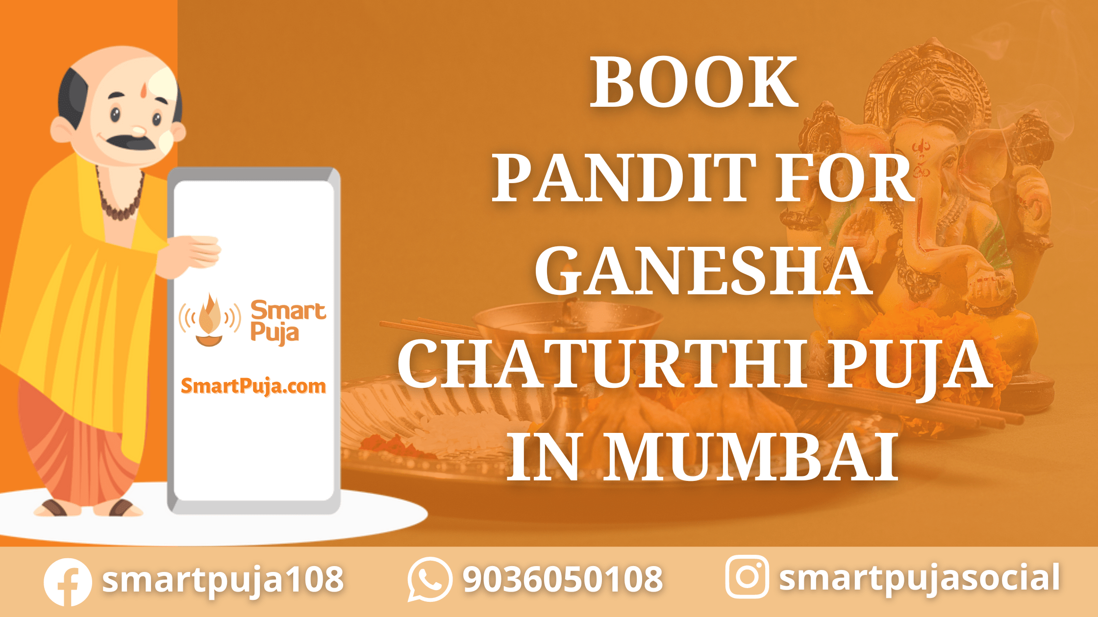 Book Pandit for Ganesha Chaturthi Puja in Mumbai @SmartPuja