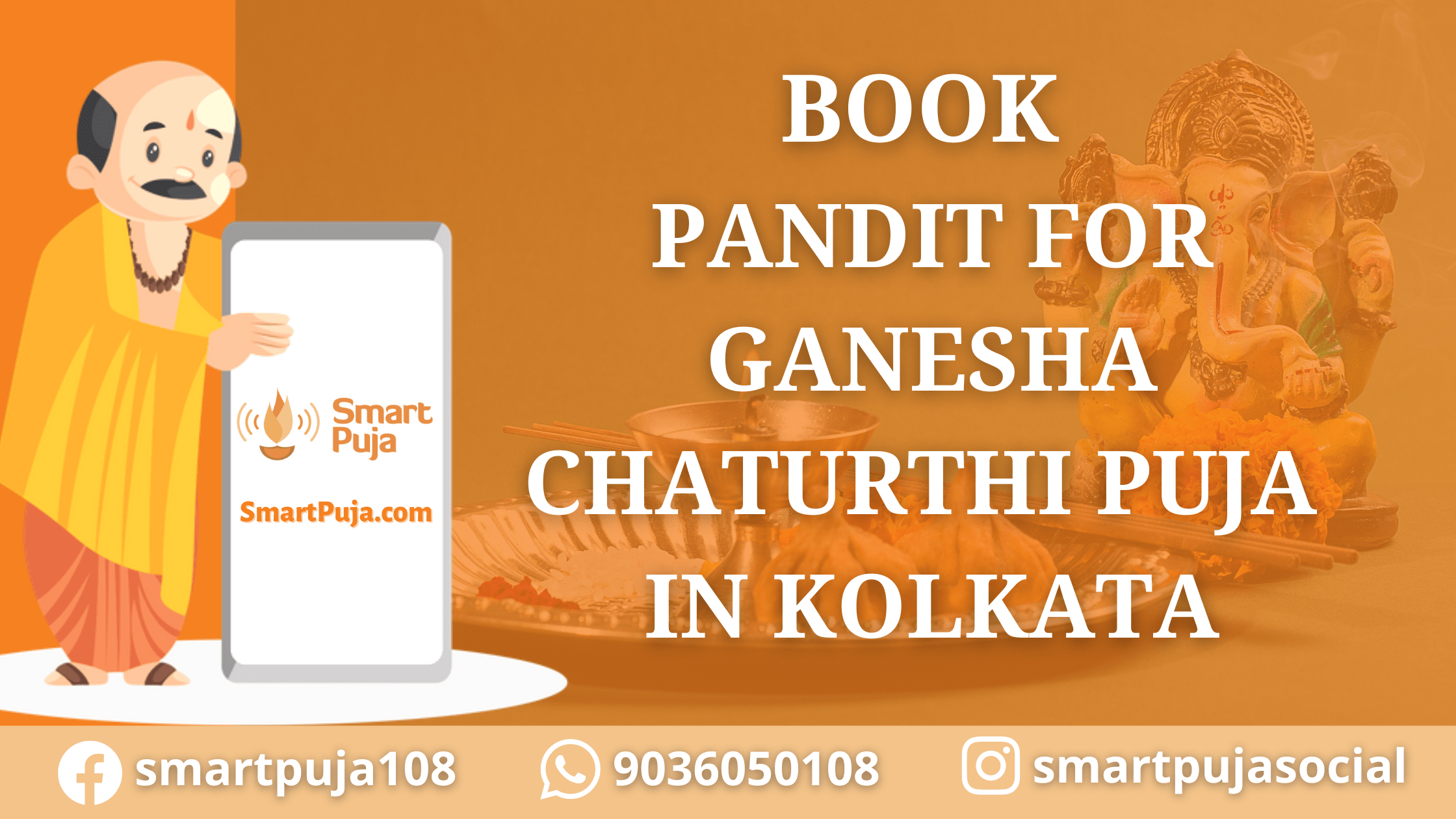 Book Pandit for Ganesha Chaturthi Puja in Kolkata @SmartPuja