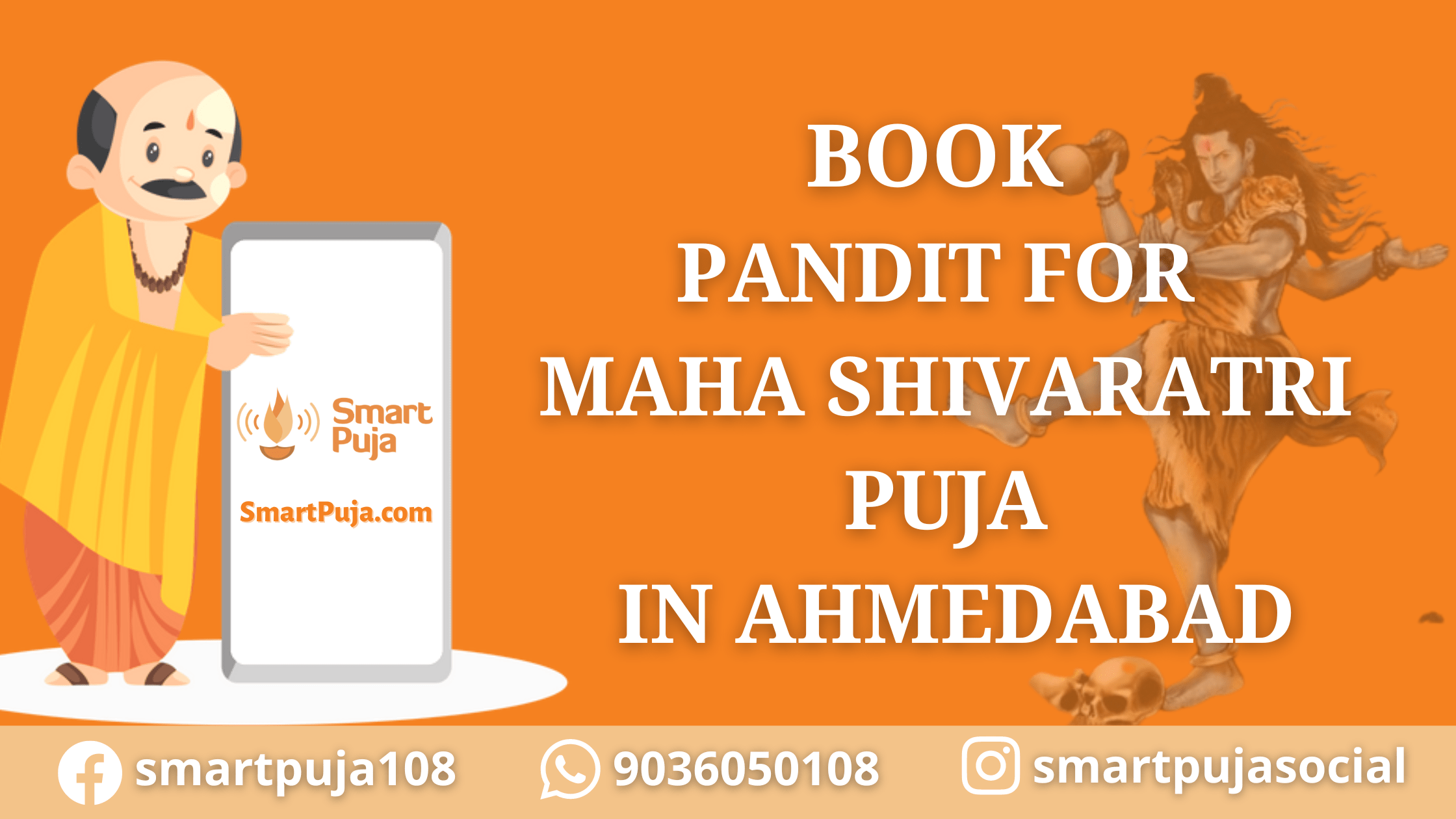 Book Pandit for Mahashivaratri Puja in Ahmedabad @SmartPuja