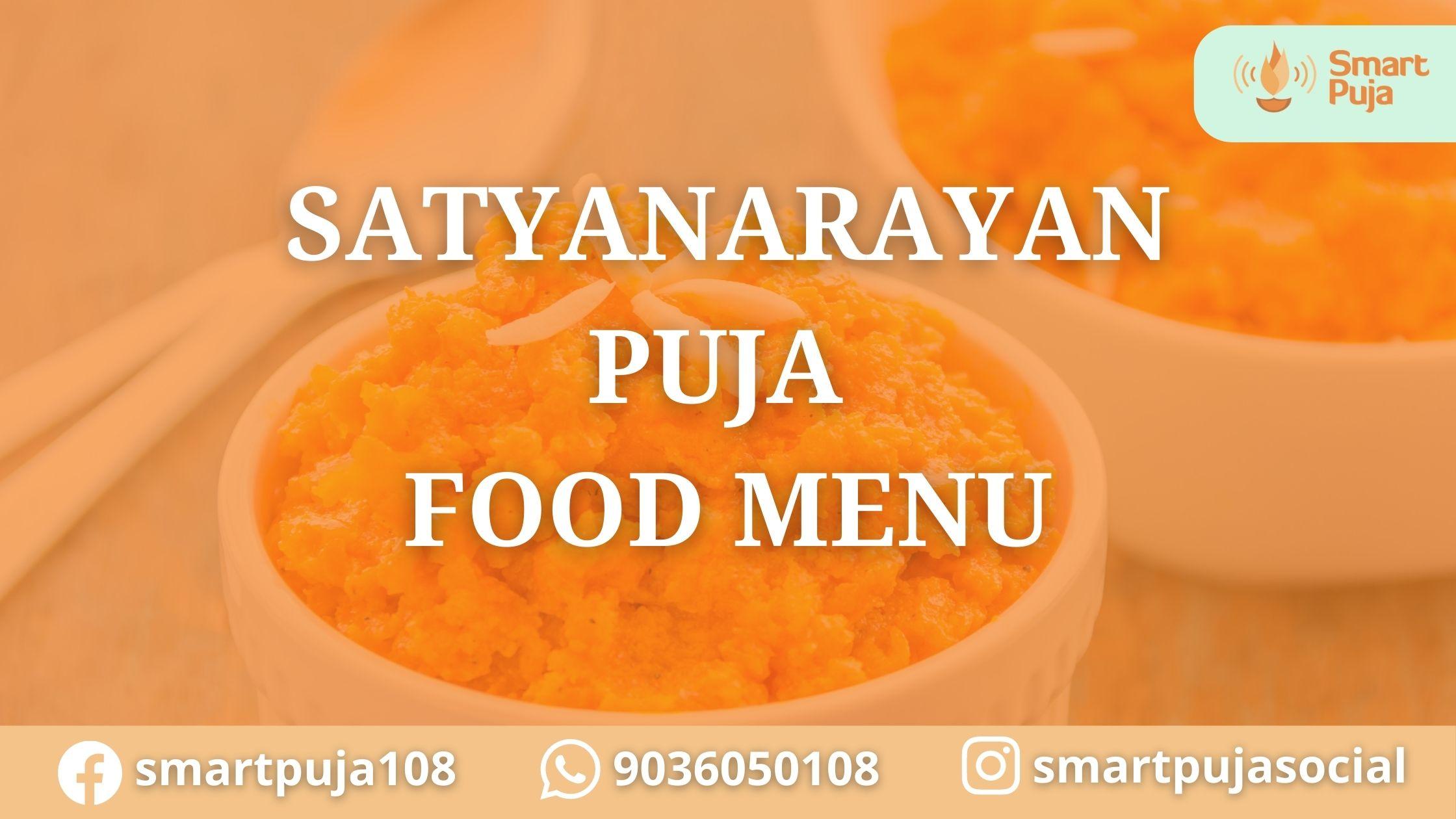 Satyanarayan Puja Food Menu