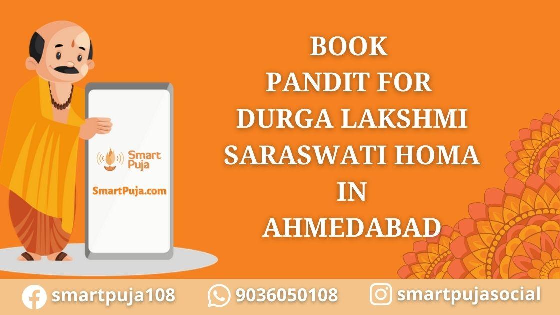 Pandit For Durga Lakshmi Saraswati Homa in Ahmedabad @smartpuja.com