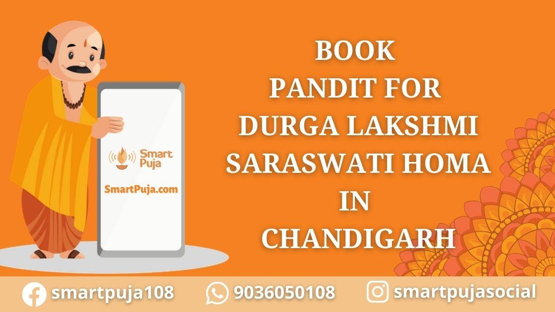 Pandit For Durga Lakshmi Saraswati Homa in Chandigarh @smartpuja.com