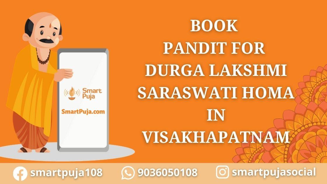 Pandit For Durga Lakshmi Saraswati Homa in Visakhapatnam @smartpuja.com