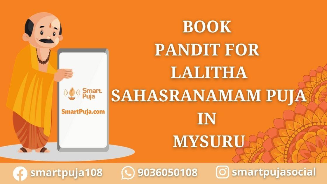 Book Pandit For Lalitha Sahasranamam Puja in Mysuru